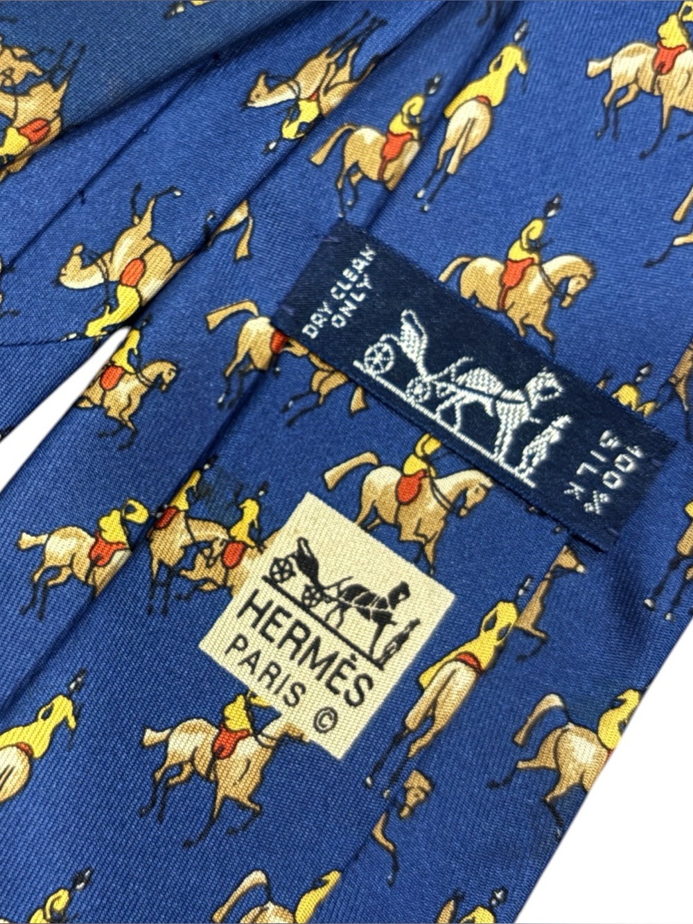 HERMES silk tie